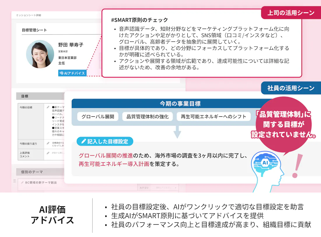 AI評価アドバイス