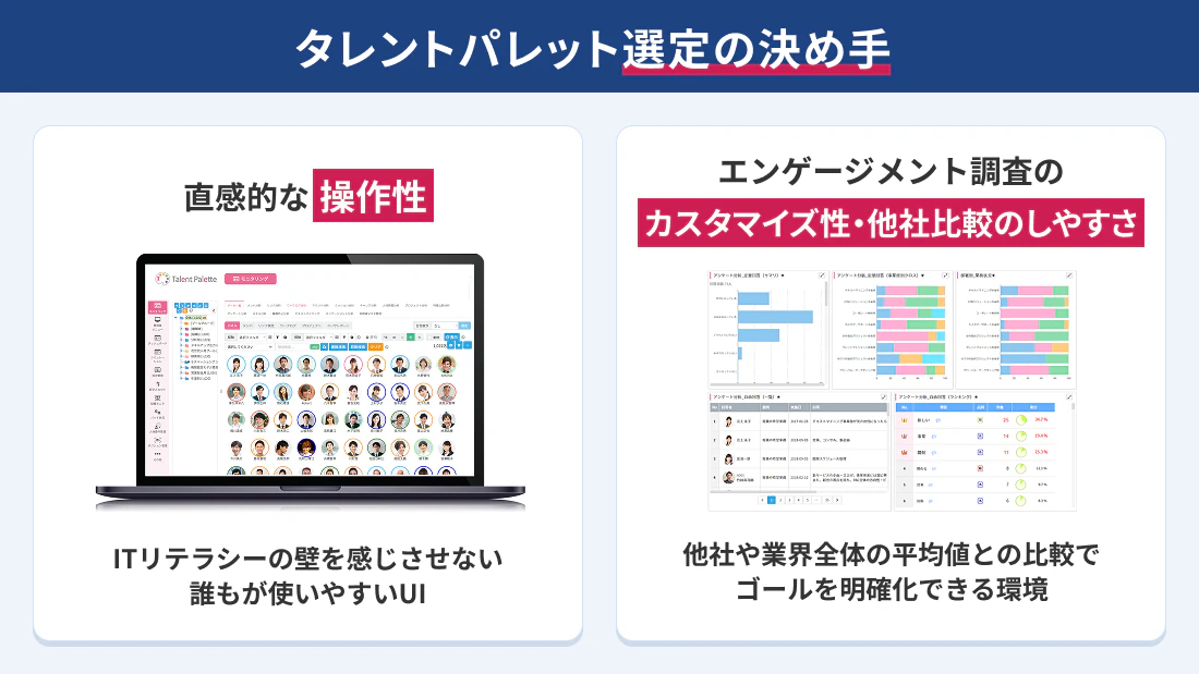 タレントパレット選定の決め手